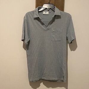 Southern Tide Striped Blue Polo Shirt
